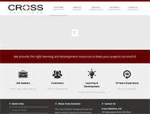 Tablet Screenshot of crosssolutions.com